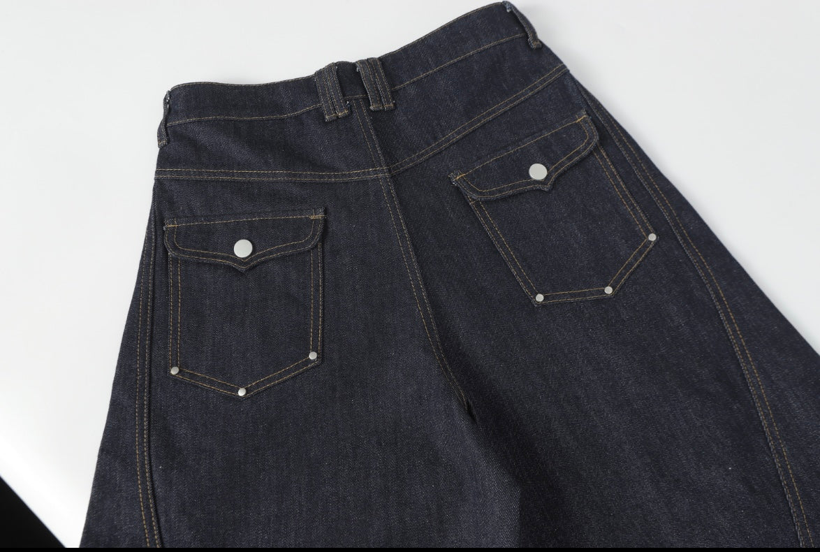 AeroCurve Wide-Leg Denim Pants