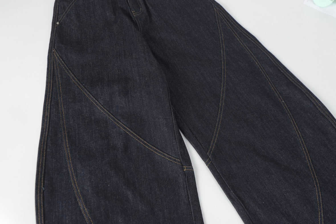 AeroCurve Wide-Leg Denim Pants