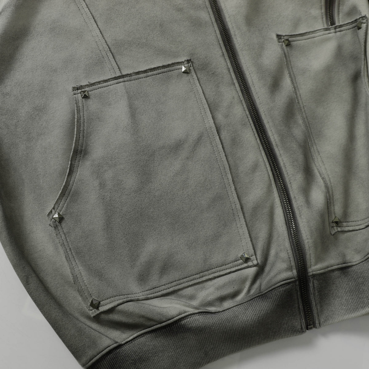 Rivet Zip Hoodie