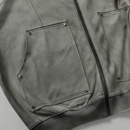 Rivet Zip Hoodie