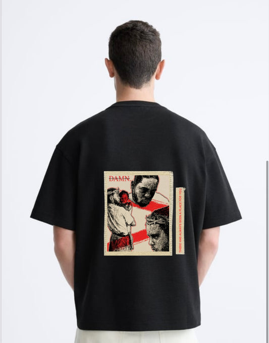 “DAMN. x The Art Collection” Oversized Patch Tee