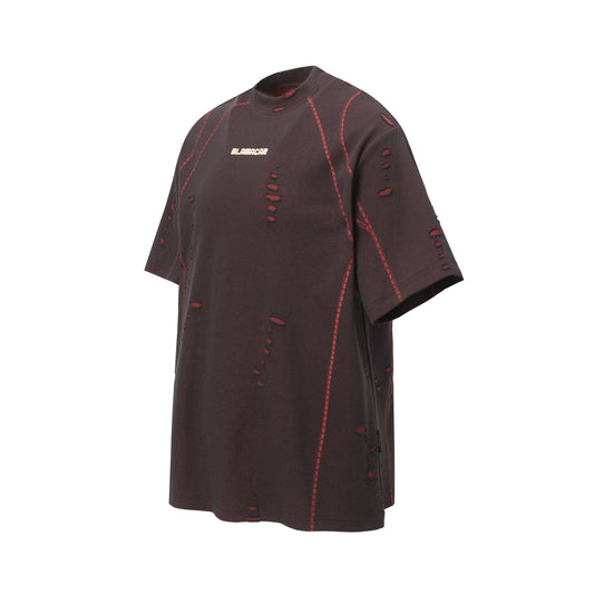 Scarline Distress Seam Tshirt