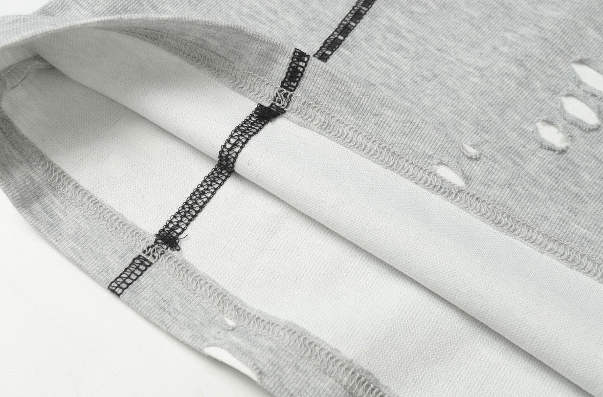 Scarline Distress Seam Tshirt
