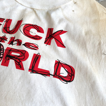 Rebel World Raw Edge Cream T-Shirt