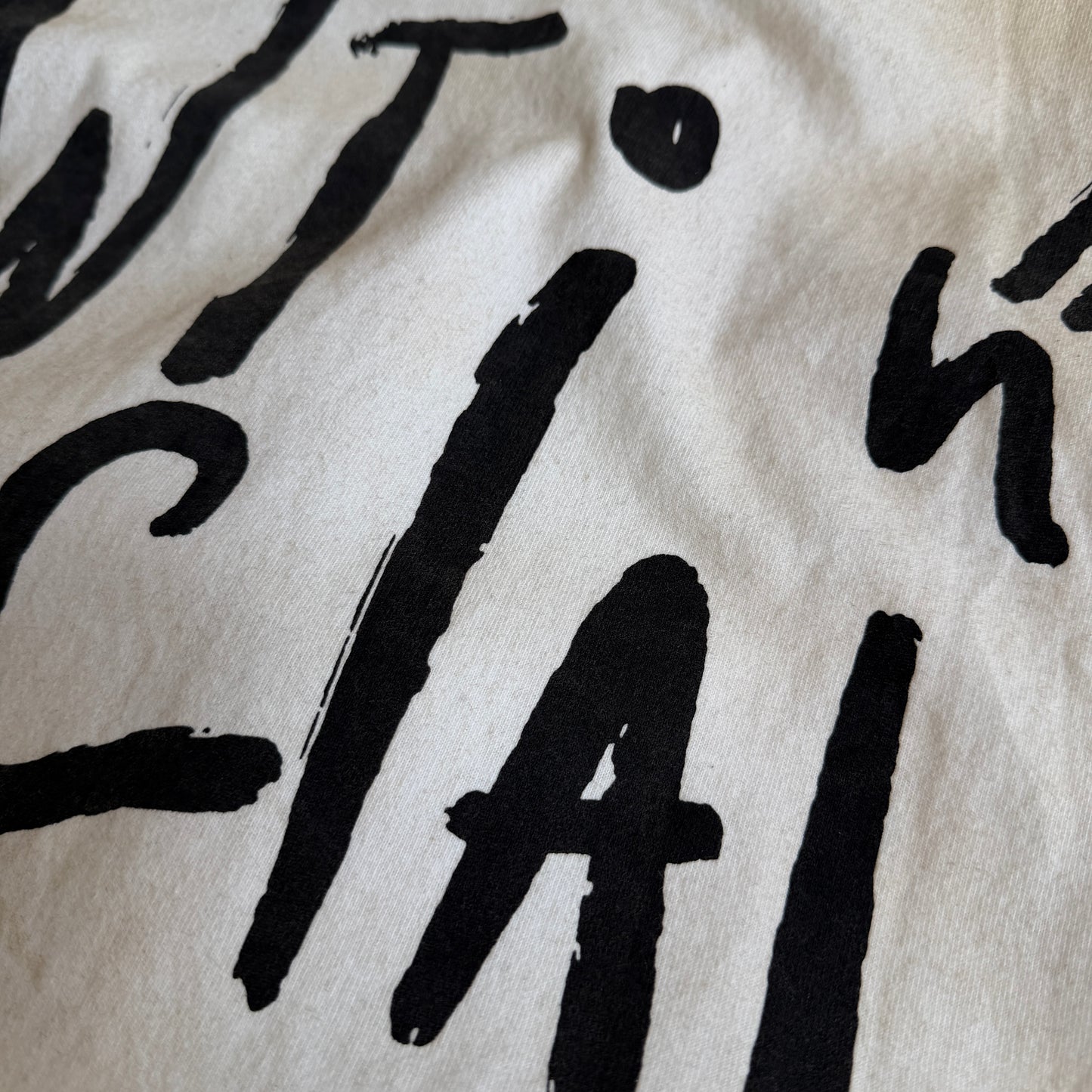 Rebel World Raw Edge Cream T-Shirt