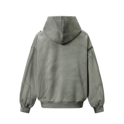 Rivet Zip Hoodie