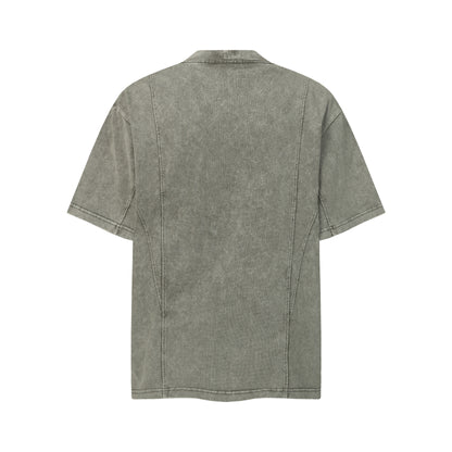 Acid Wash Seam Detail Oversized T-Shirt