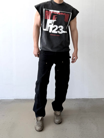 Rivington 123 Distressed Washed Black T-Shirt