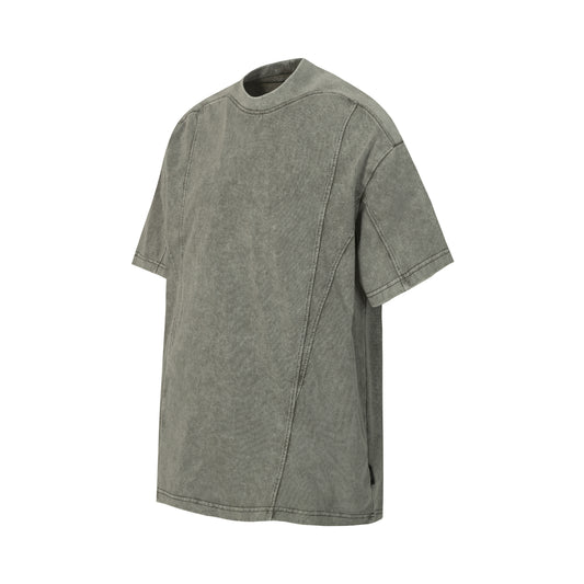 Acid Wash Seam Detail Oversized T-Shirt