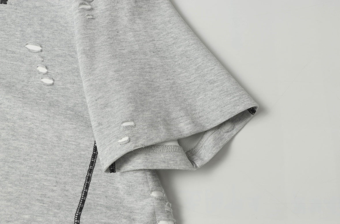 Scarline Distress Seam Tshirt