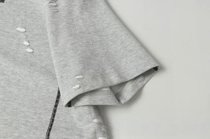 Scarline Distress Seam Tshirt