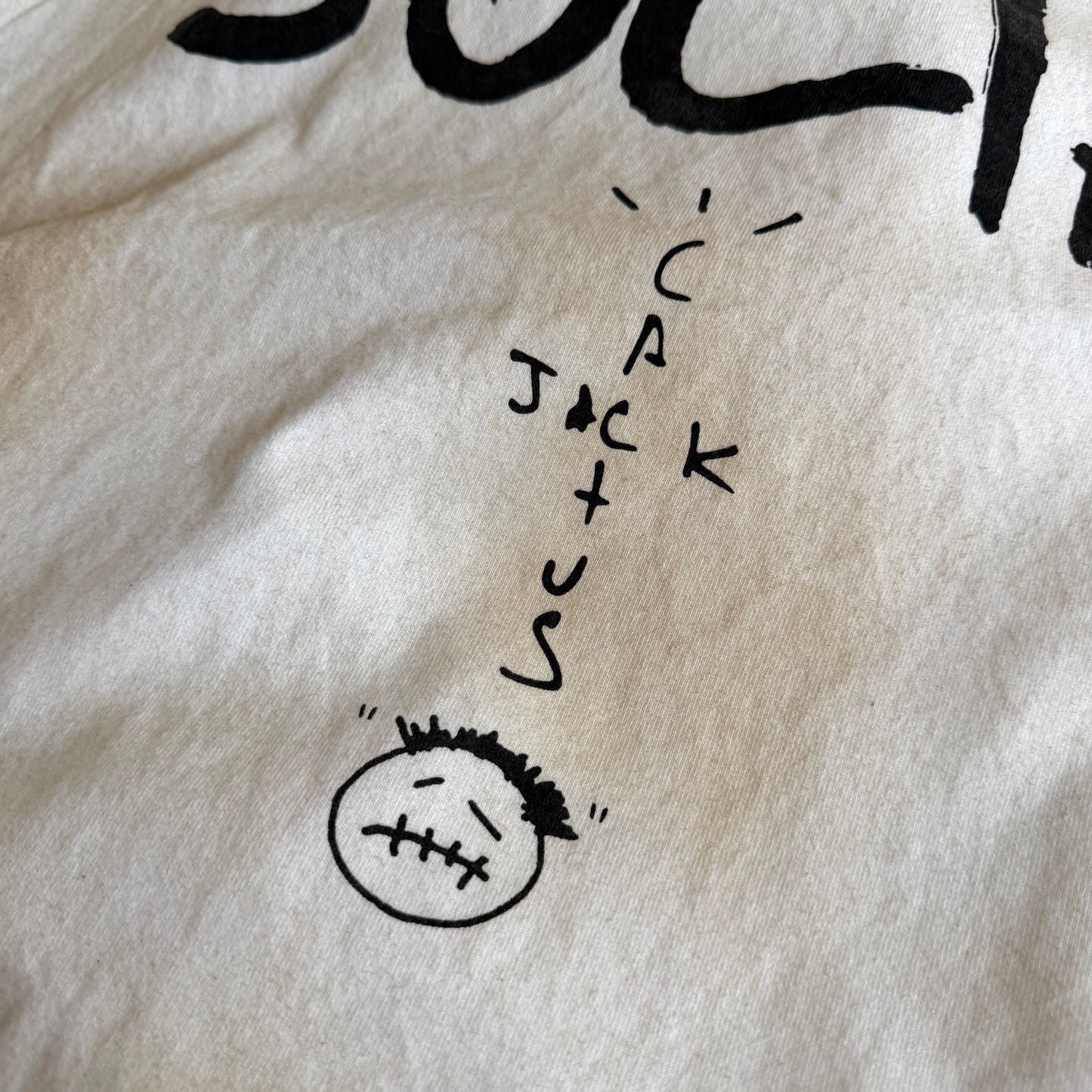 Rebel World Raw Edge Cream T-Shirt
