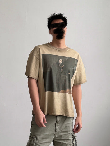 Scream Mask Vintage Graphic Oversized T-Shirt