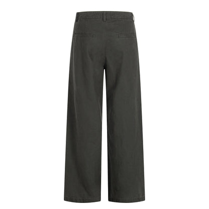 Frontier Obsidian Pleat Wide Trousers