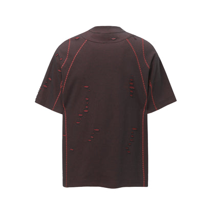 Scarline Distress Seam Tshirt