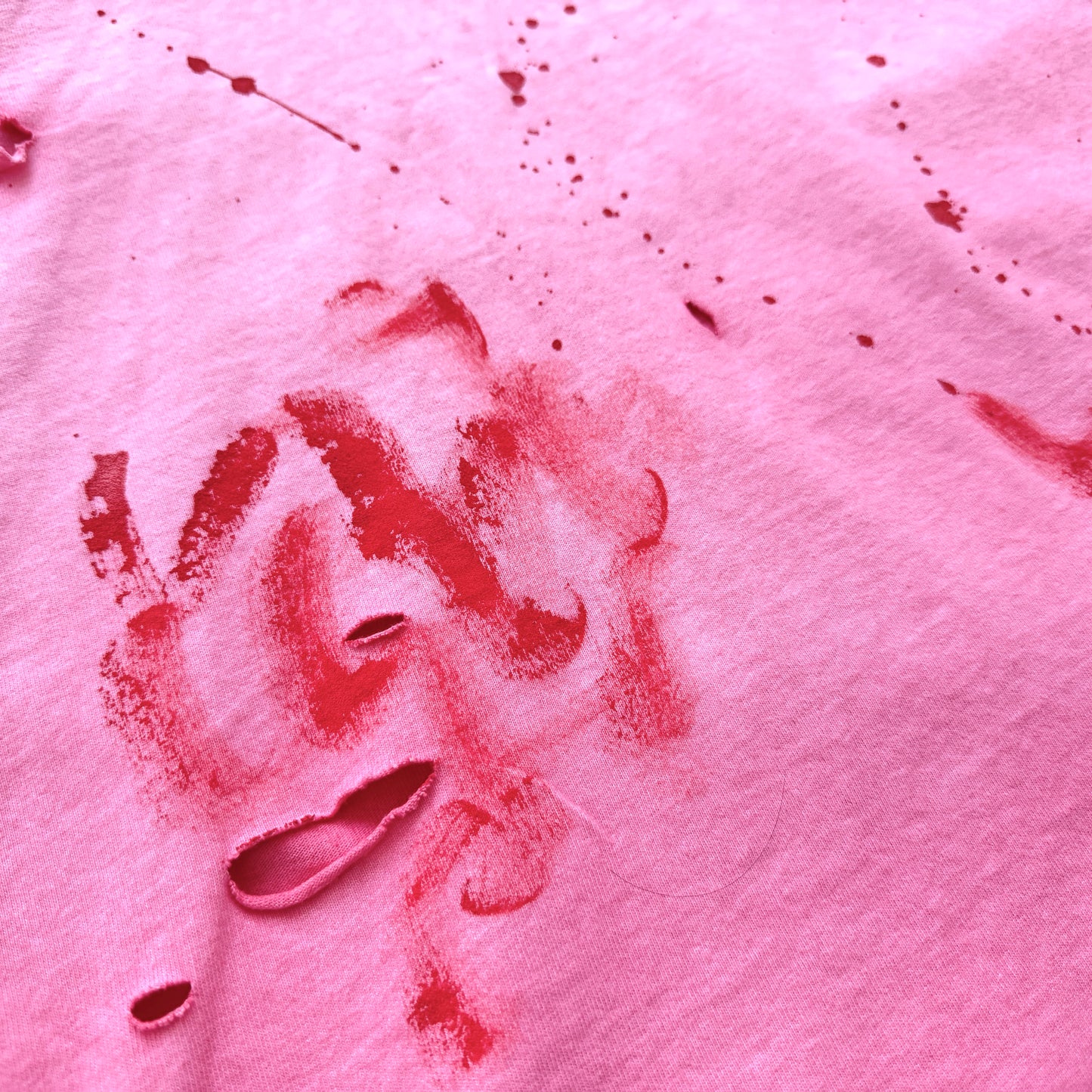 Saint Louis Distressed Pink Oversized T-Shirt