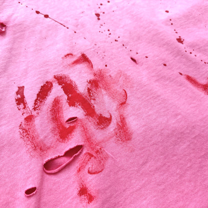 Saint Louis Distressed Pink Oversized T-Shirt