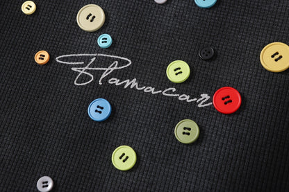 Chromatic Button Grid Tee