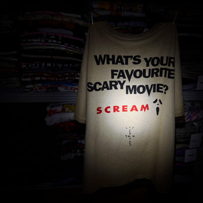 Scream Mask Vintage Graphic Oversized T-Shirt