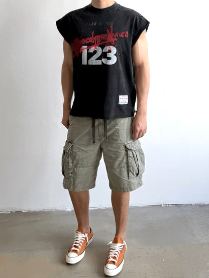 Fear of God 123 Distressed Washed Black T-Shirt