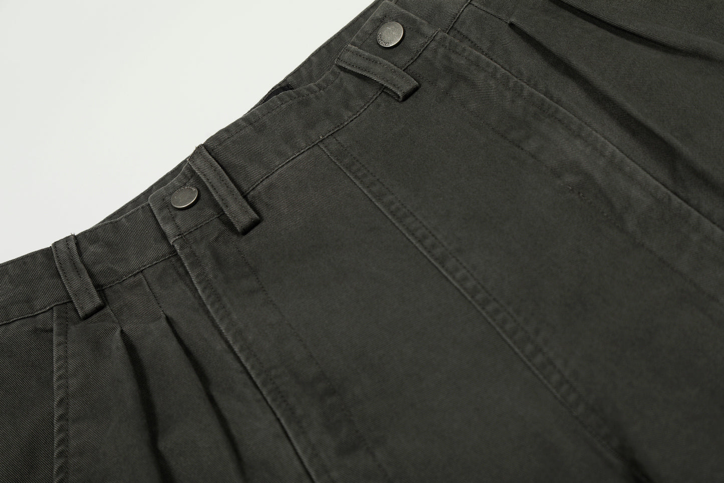 Frontier Obsidian Pleat Wide Trousers