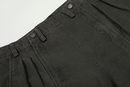 Frontier Obsidian Pleat Wide Trousers