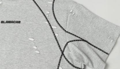 Scarline Distress Seam Tshirt
