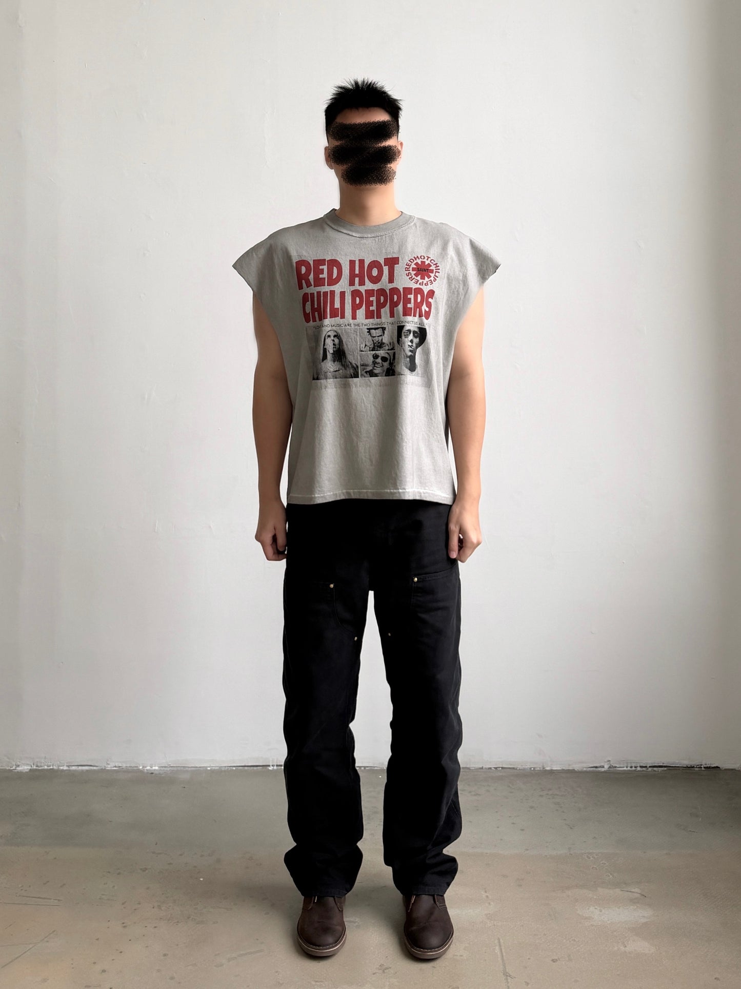 Red Hot Chilli Peppers White Graphic T-Shirt