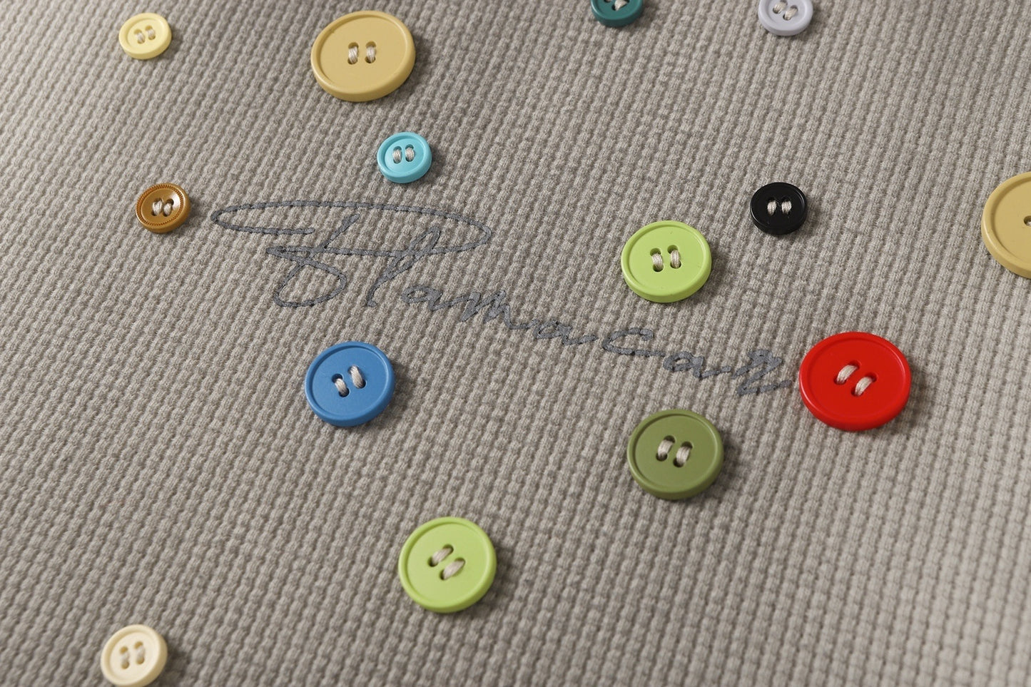 Chromatic Button Grid Tee