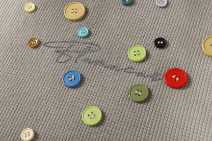 Chromatic Button Grid Tee