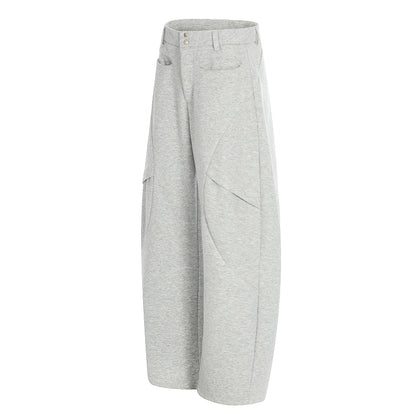 Arc Panel Wide-Leg Sweatpants