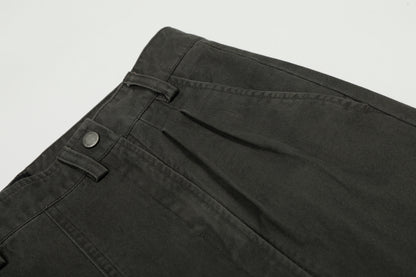 Frontier Obsidian Pleat Wide Trousers