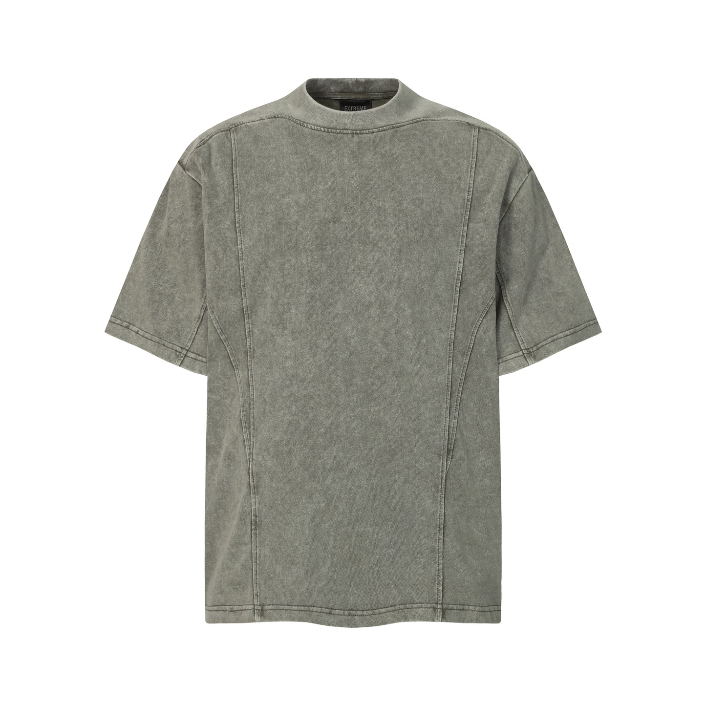 Acid Wash Seam Detail Oversized T-Shirt