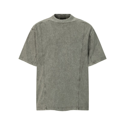 Acid Wash Seam Detail Oversized T-Shirt