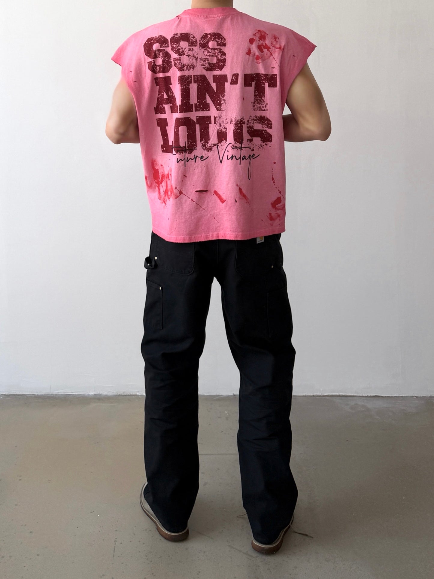Saint Louis Raw Edge Pink Graphic T-Shirt