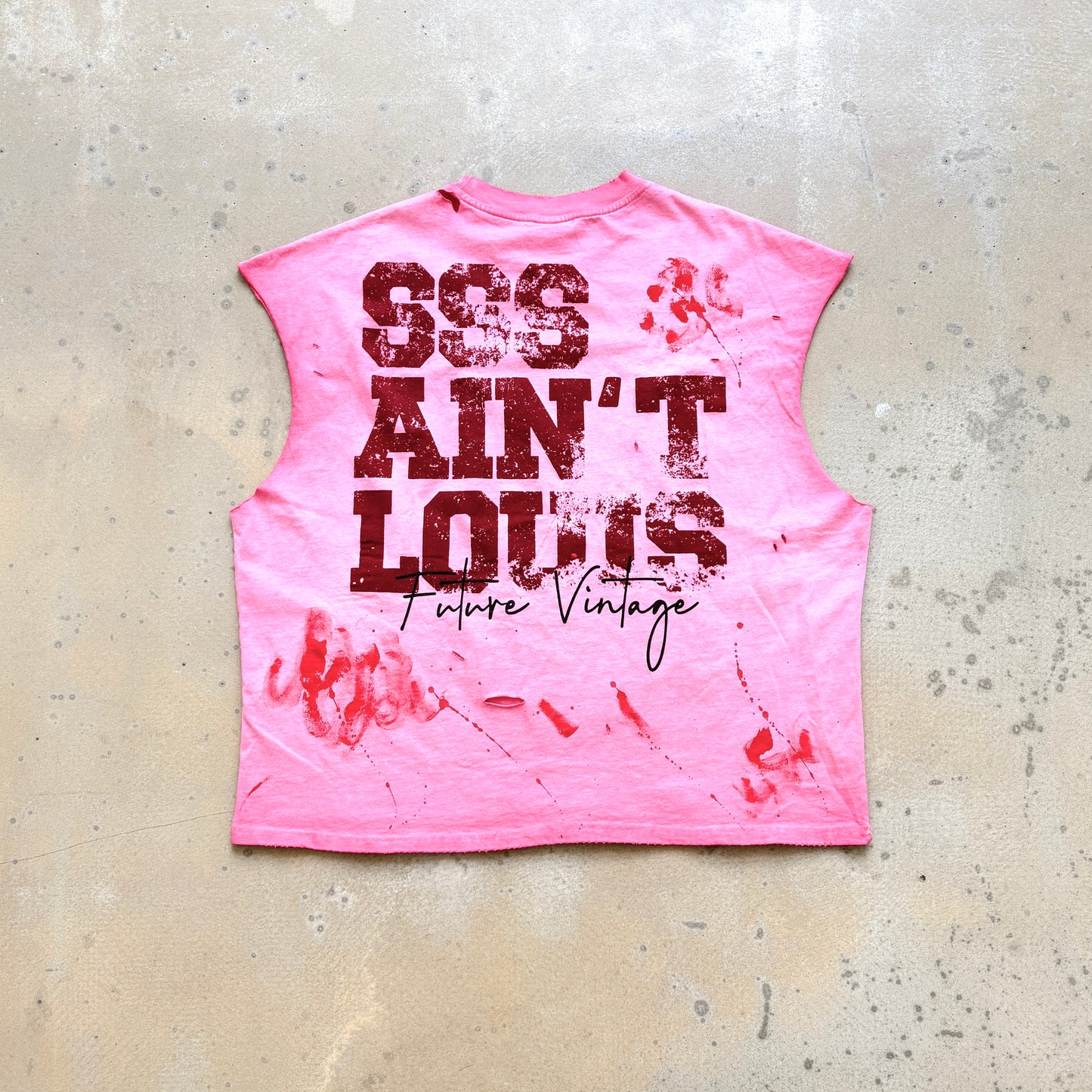 Saint Louis Raw Edge Pink Graphic T-Shirt