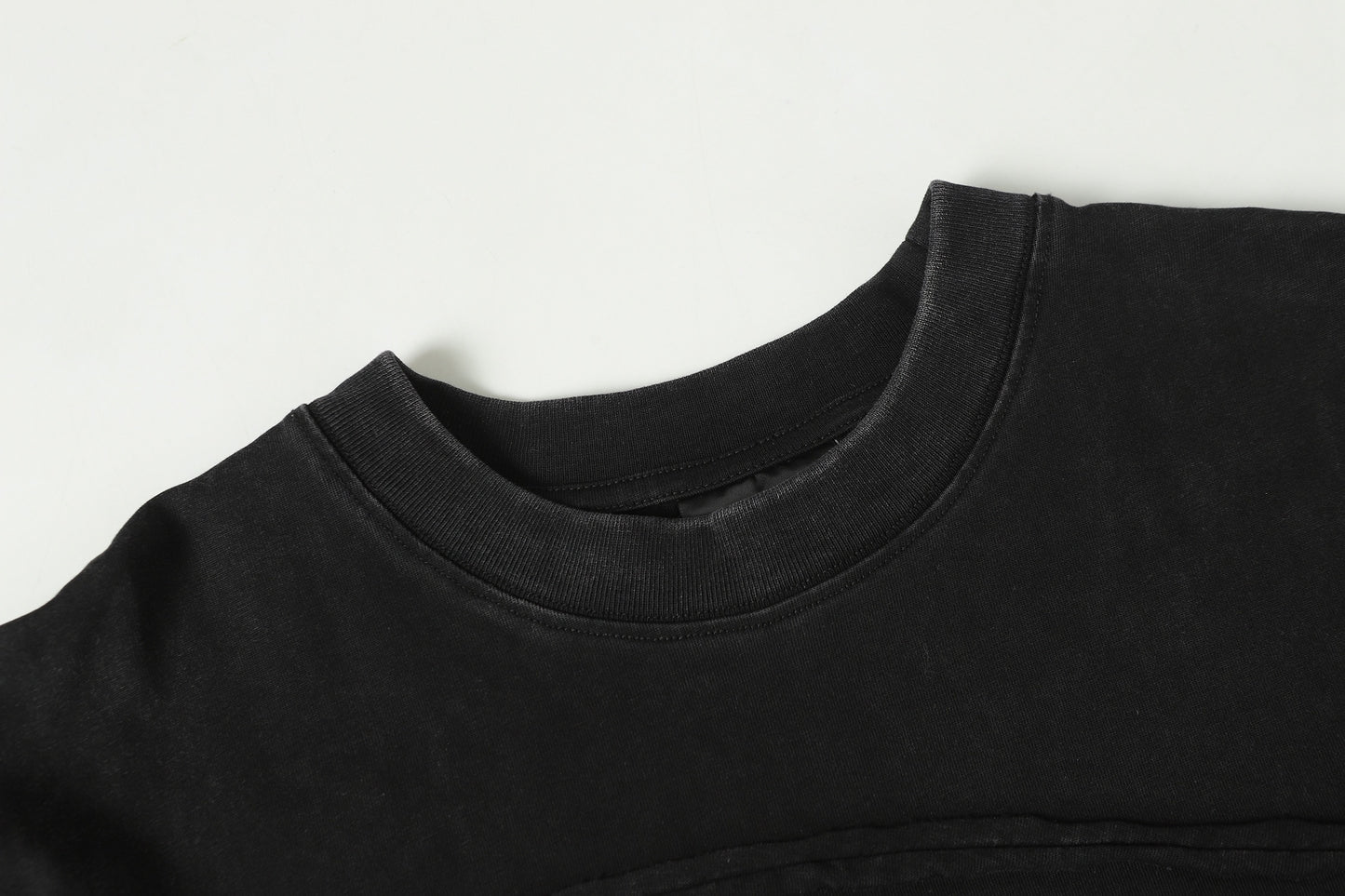 Acid Wash Panelled Oversized T-Shirt