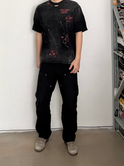 Gallery Dept. Distressed Washed Black T-Shirt