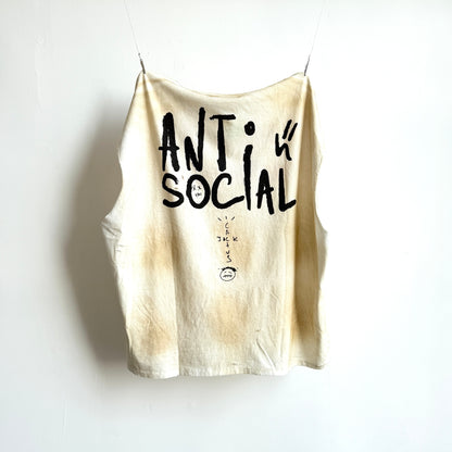 Rebel World Raw Edge Cream T-Shirt