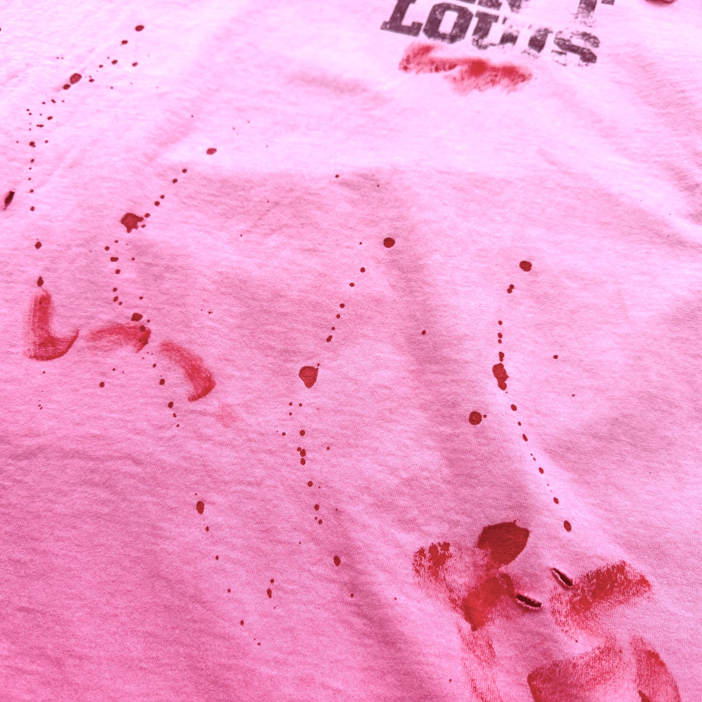 Saint Louis Distressed Pink Oversized T-Shirt