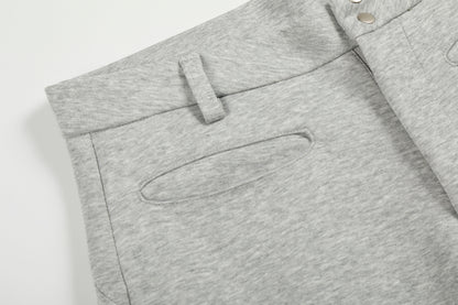 Arc Panel Wide-Leg Sweatpants