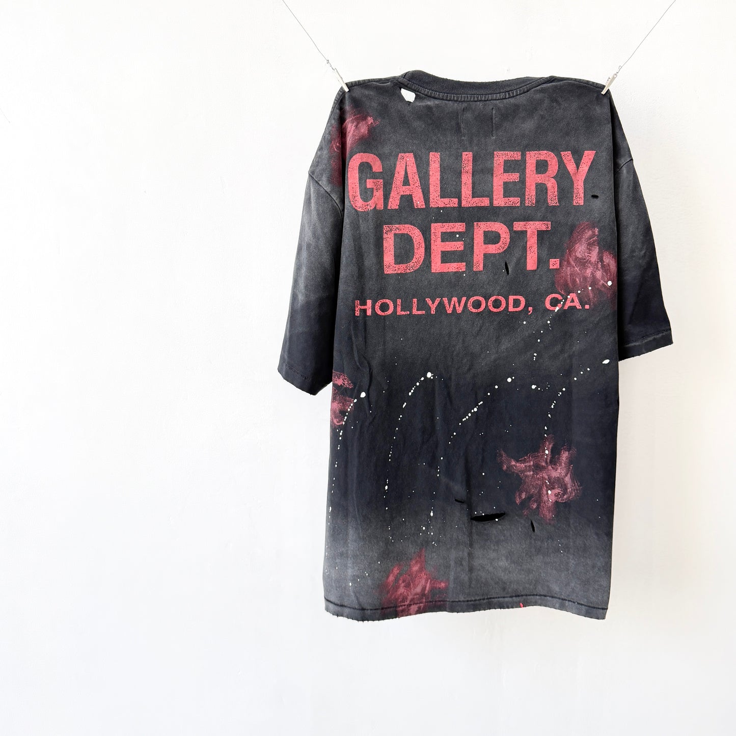 Gallery Dept. Distressed Washed Black T-Shirt