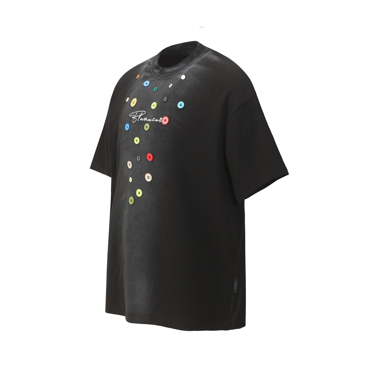 Chromatic Button Grid Tee