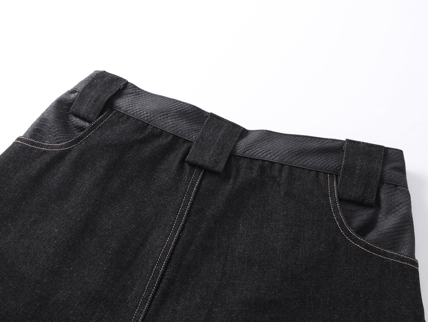 Tribal Wide-Leg Jeans