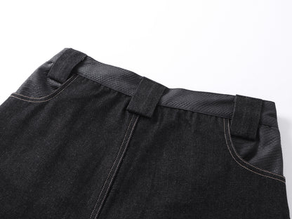 Tribal Wide-Leg Jeans