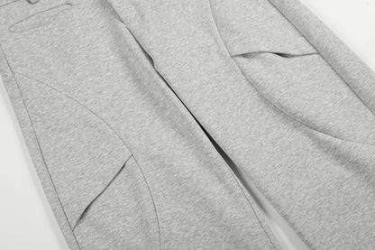 Arc Panel Wide-Leg Sweatpants