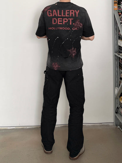 Gallery Dept. Distressed Washed Black T-Shirt
