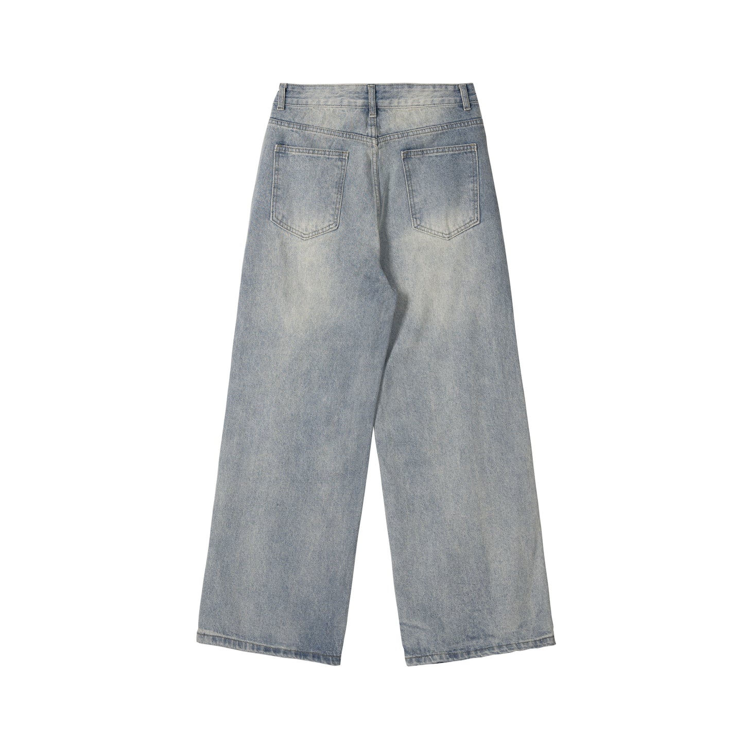 Vintage Fade Lightning Wide-Leg Jeans