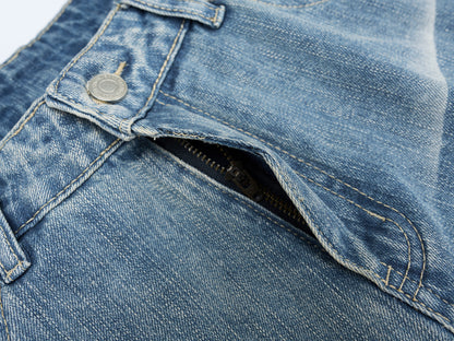 Loose Fit Washed Jeans