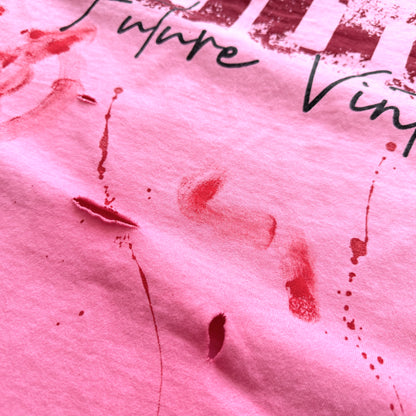 Saint Louis Distressed Pink Oversized T-Shirt